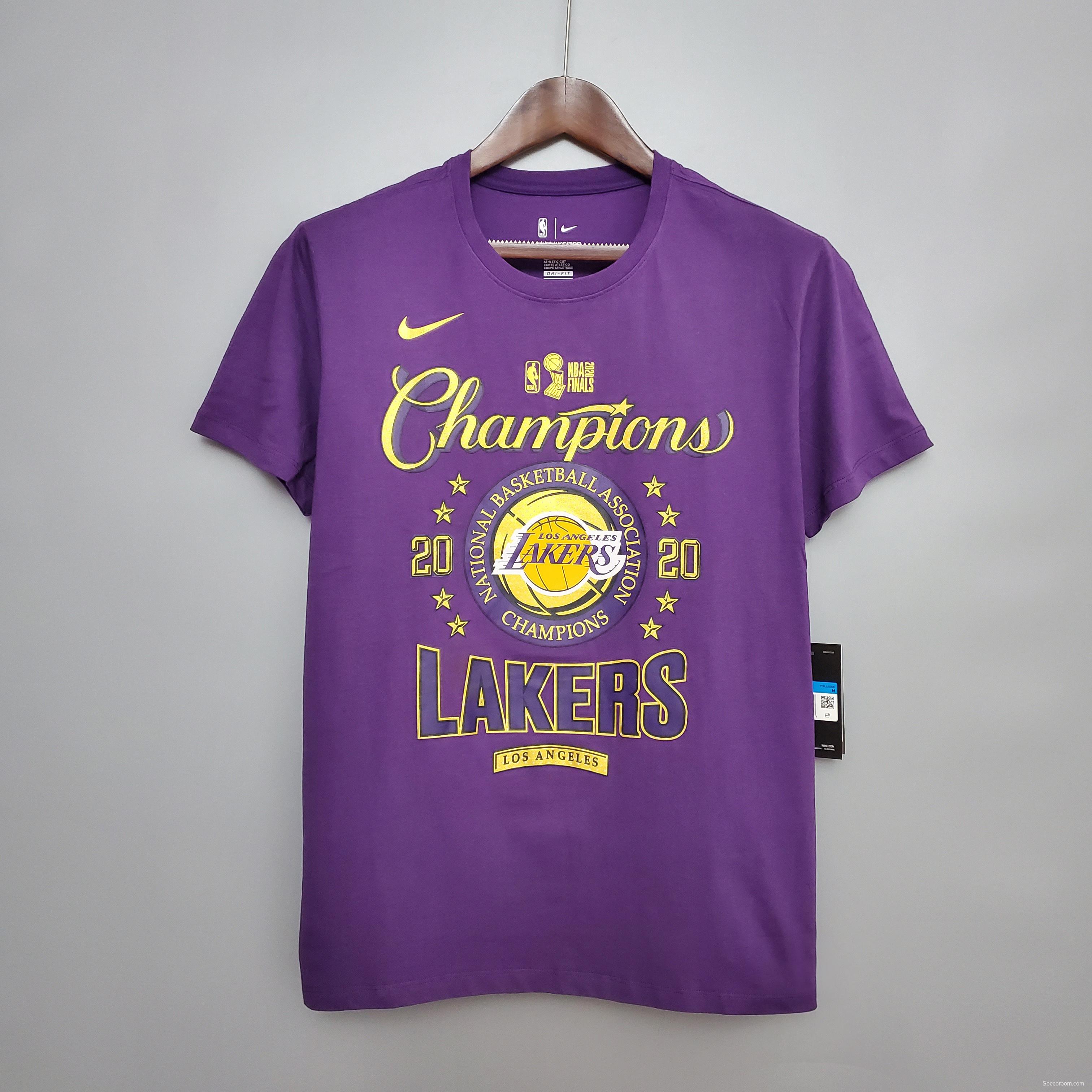 Lakers championship shirt purple