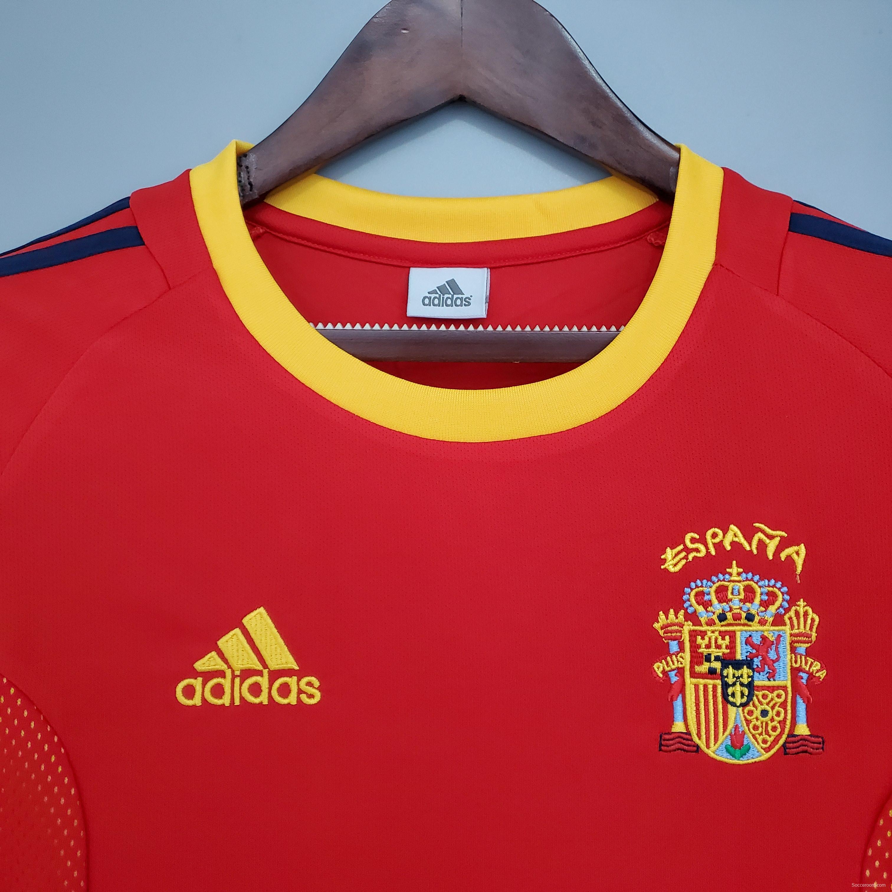 Retro Spain 2002 home Soccer Jersey