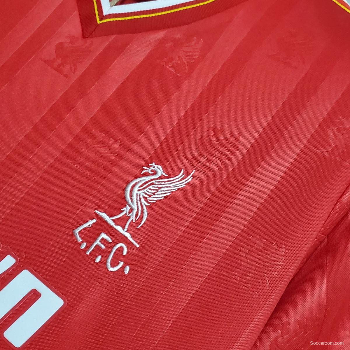 Retro 85/86 Liverpool home Soccer Jersey