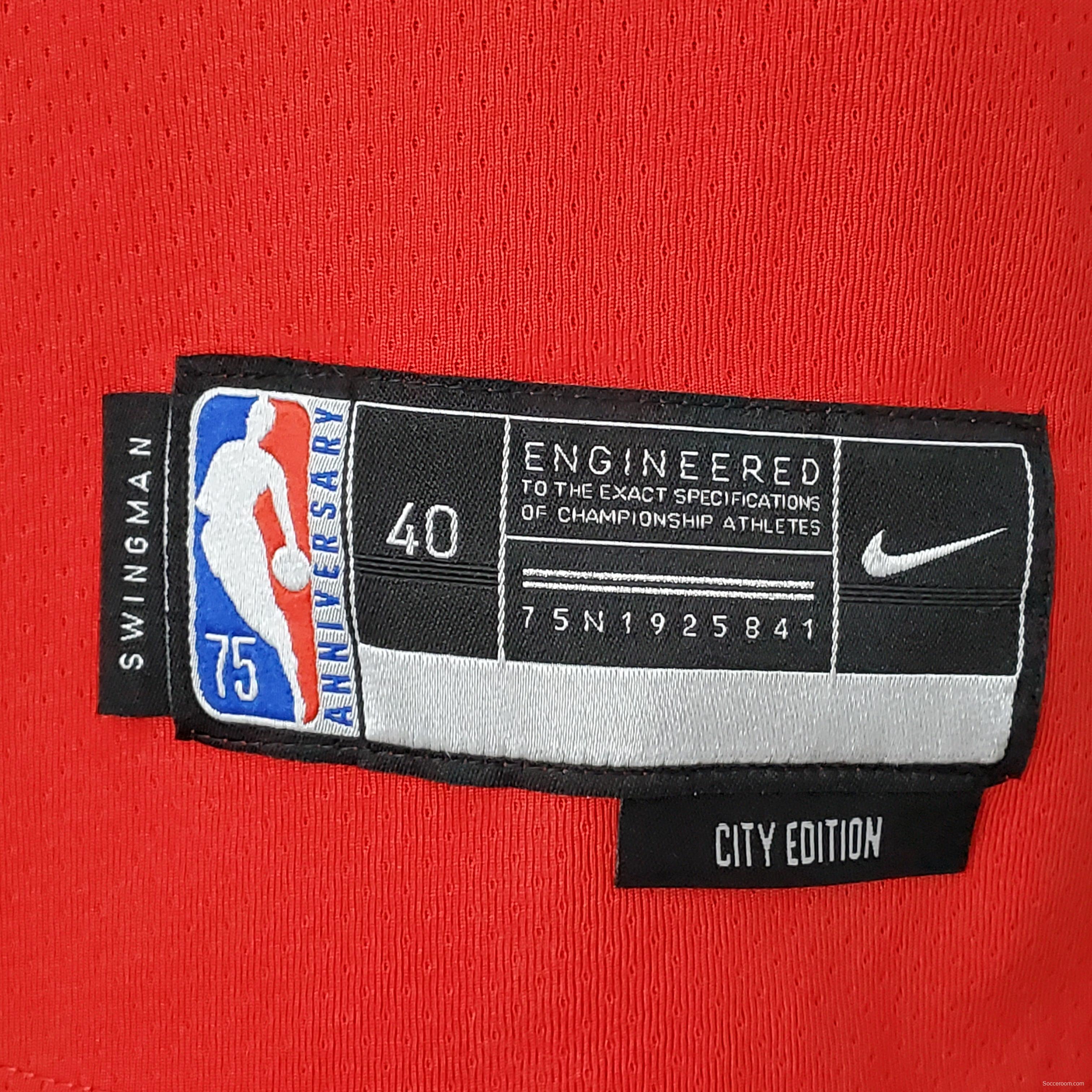 75th Anniversary 2022 Season Chicago Bulls DeROZAN#11 City Edition Red NBA Jersey