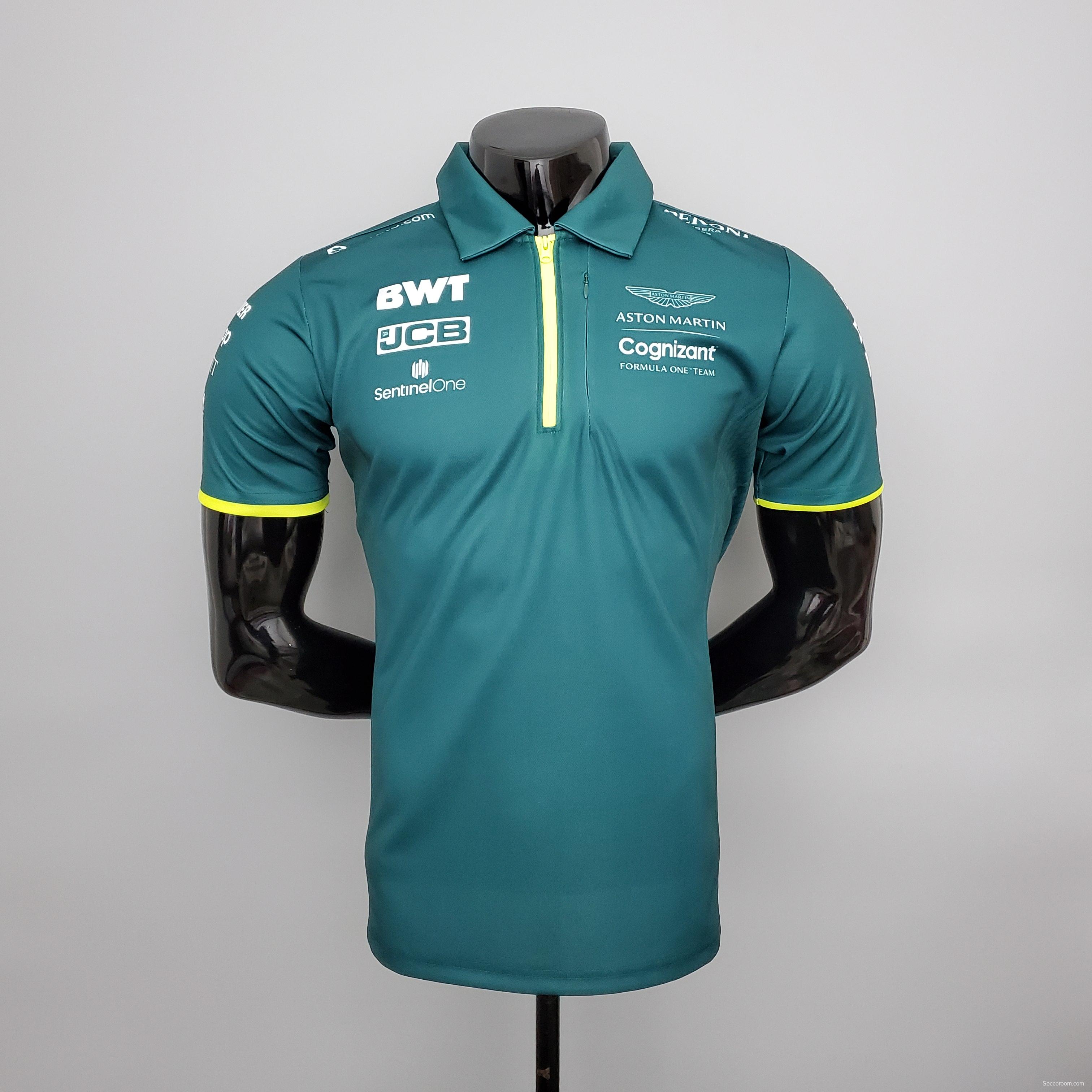 FI Formula One stadium service Aston Martin polo S-5XL