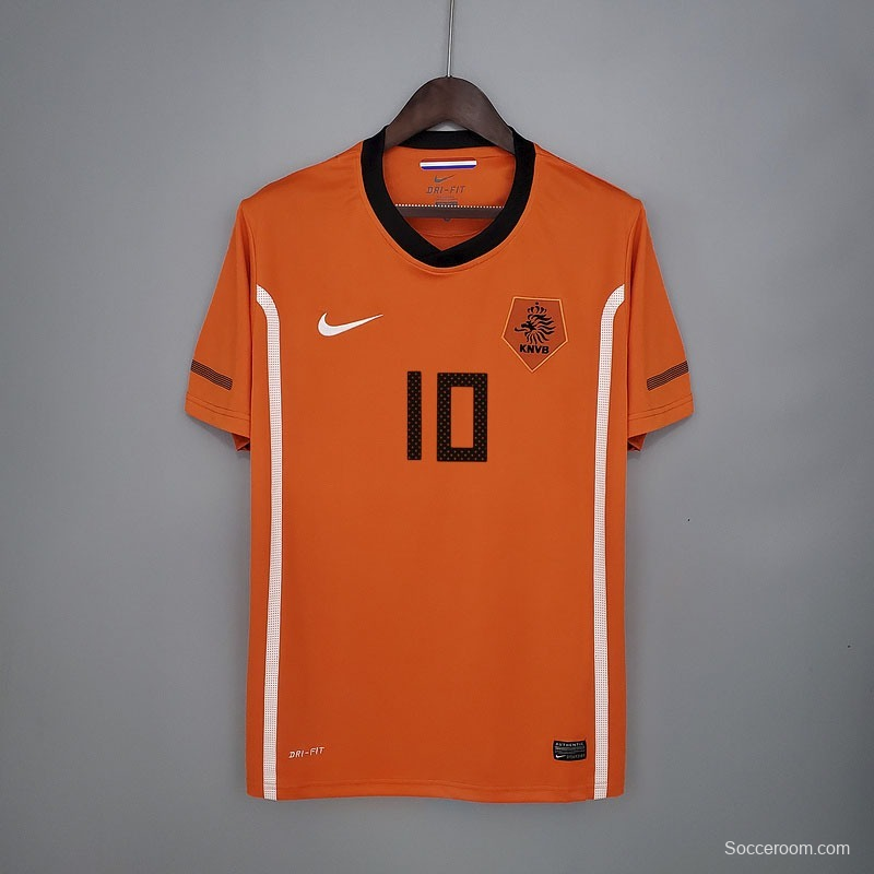 Retro Netherlands 2010 home Soccer Jersey