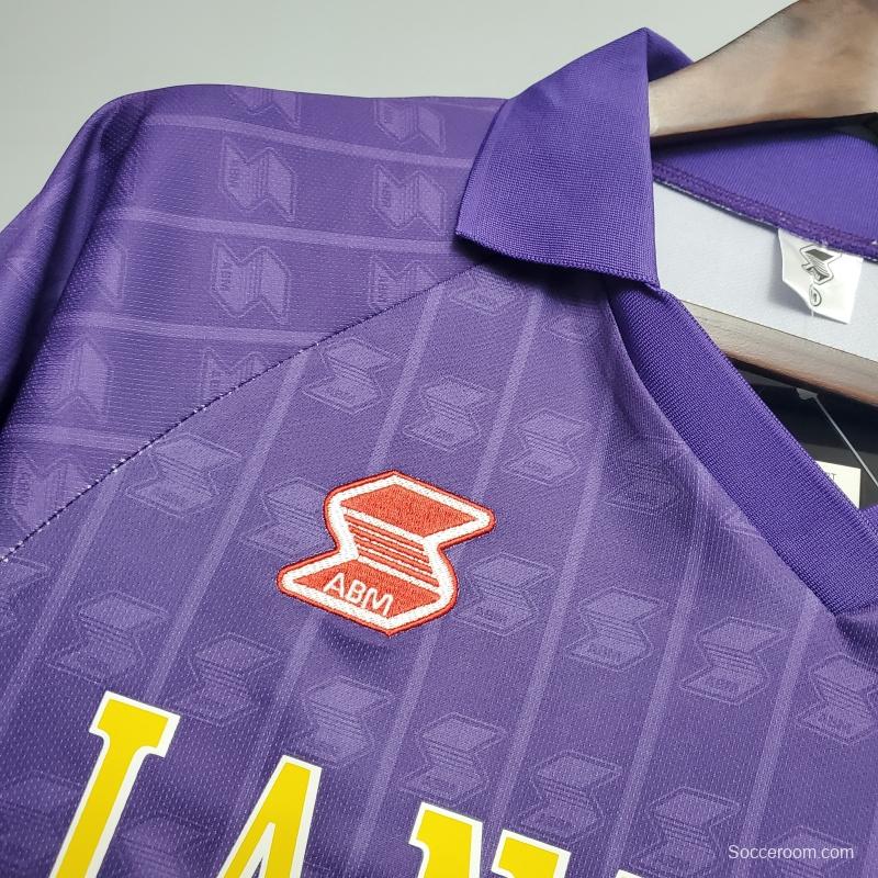 Retro Fiorentina 89/90 home Soccer Jersey