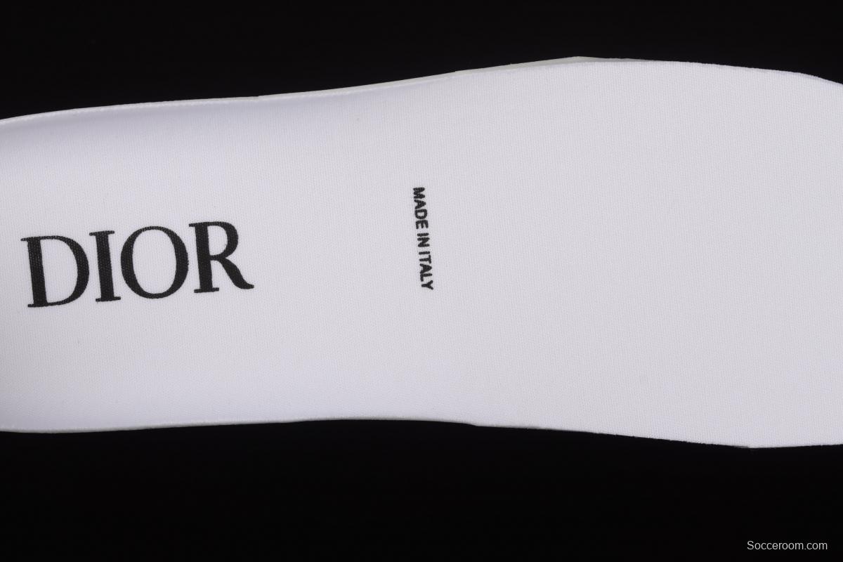 Authentic Dior B23 Oblique High Top Sneakers Dior CD ghosting high upper board shoes 3SH118YJR 063 White