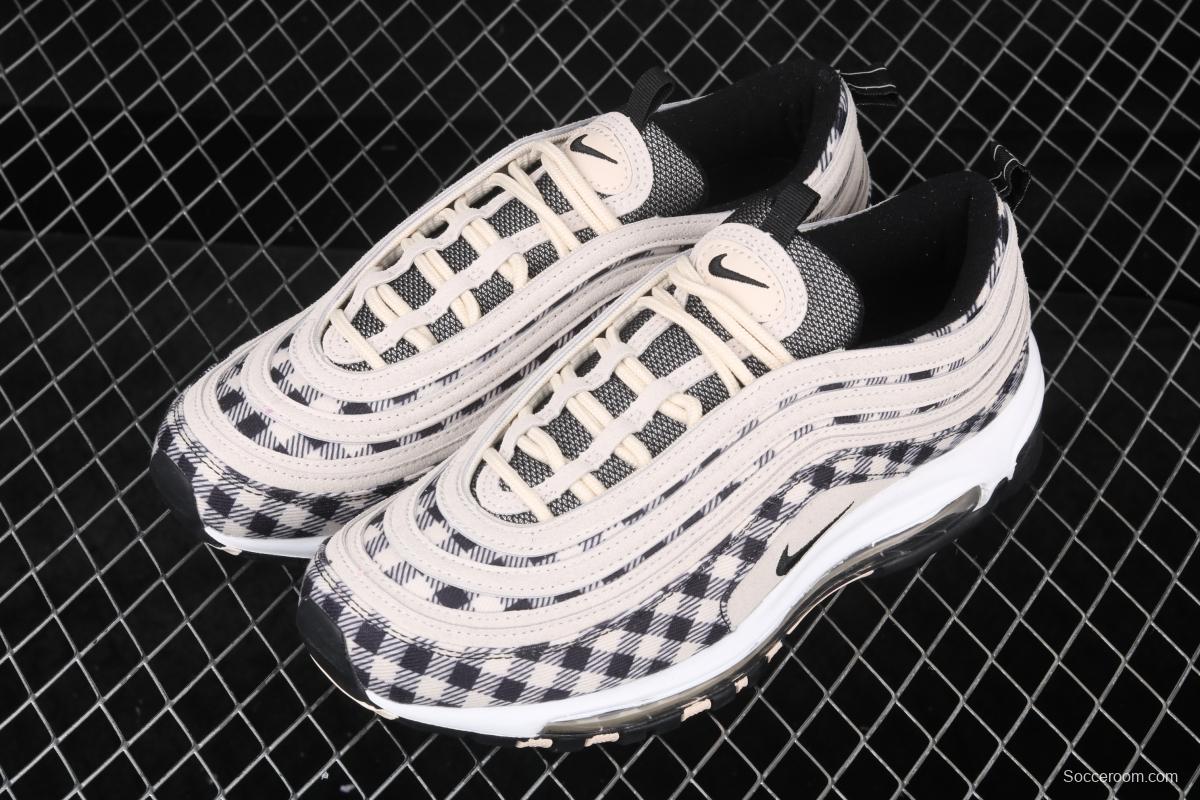 NIKE Air Max 97 Premium checkerboard retro bullet trend air cushion casual running shoes 312834-201