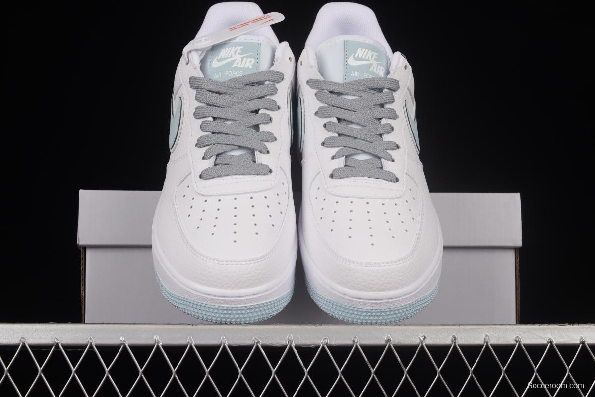 NIKE Air Force 1'07 Low SU19 White Blue 3M Reflective Low Top Casual Sneakers AQ2566-201