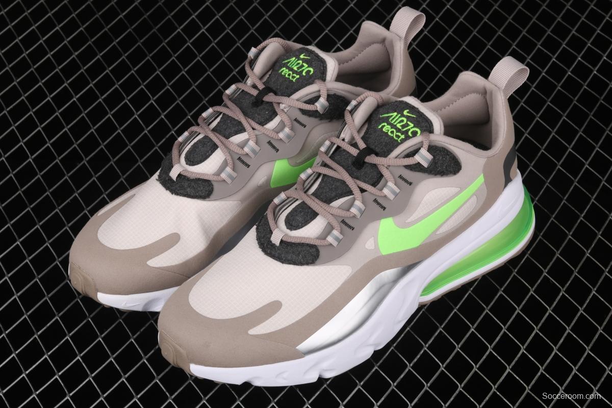 NIKE Air Max 270React new high-frequency mesh hollowing out function half-palm air cushion running shoes CQ4598-231