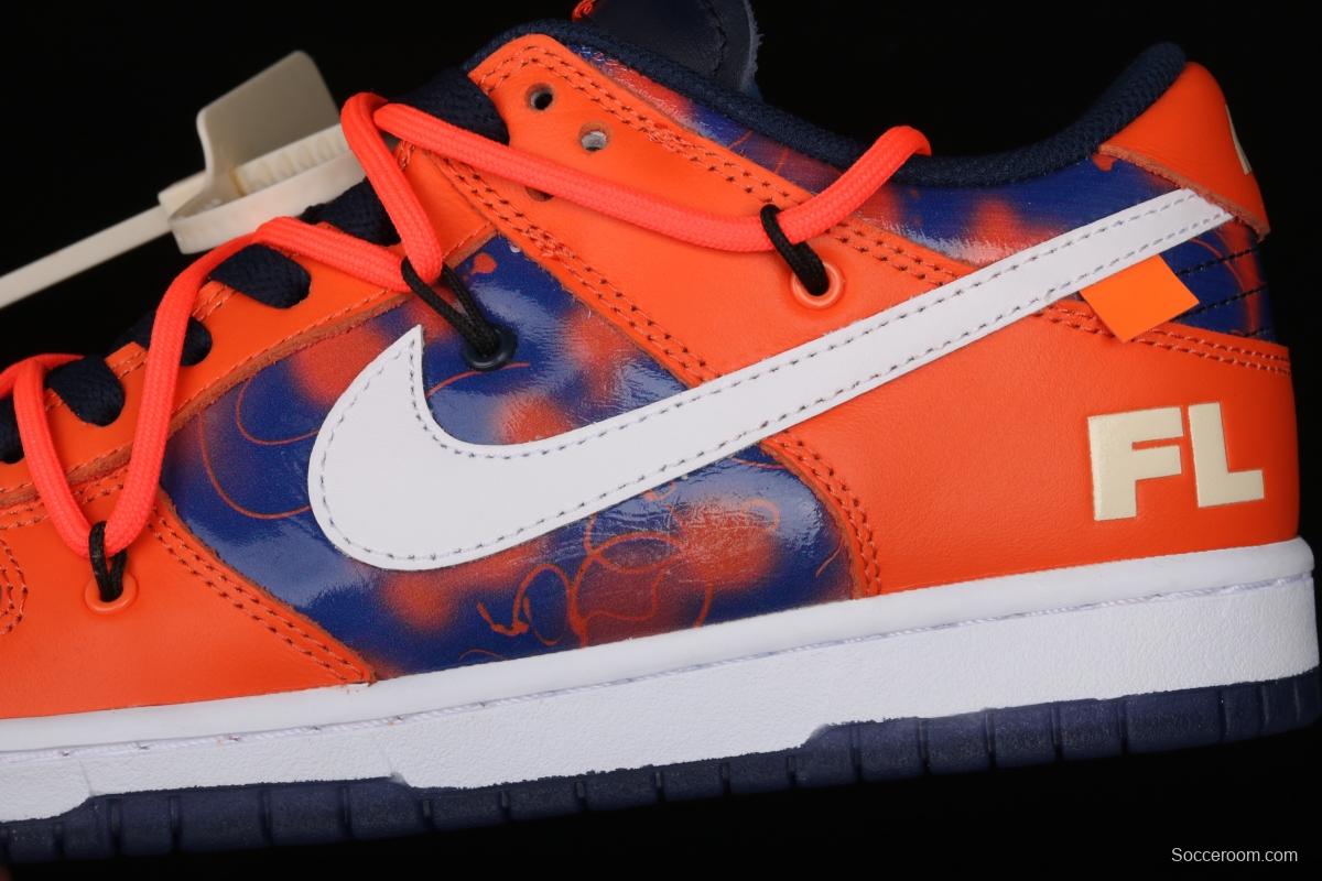 OFF-White x Future x NIKE DUNK Low Blue Orange DD0856-801