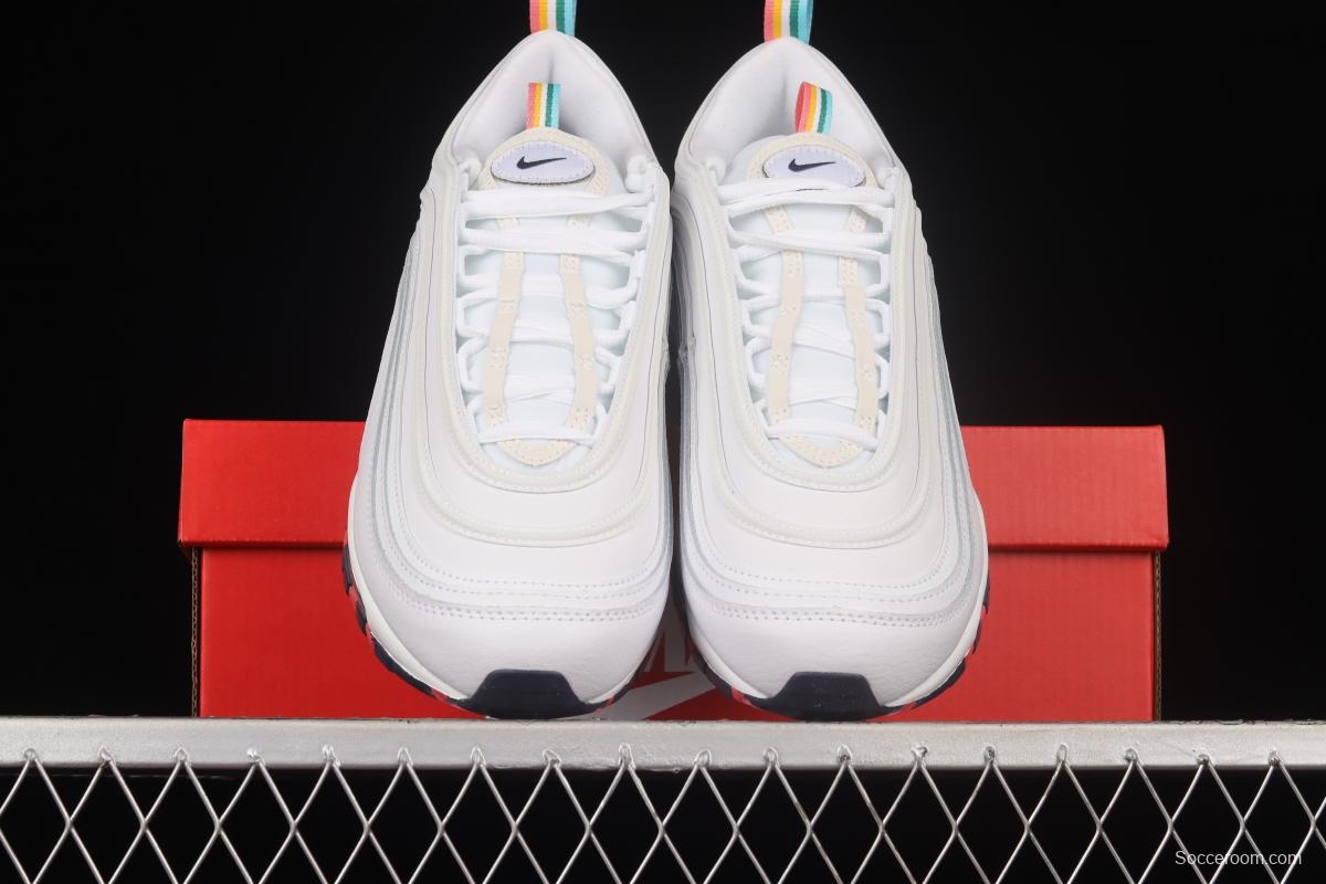 NIKE Air Max 97 SE Bullet Rainbow Color Air Cushion Running Shoes DH1592-100