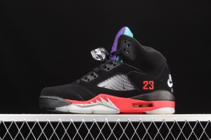 Air Jordan 5''Top 3' grape purple, black and red CZ1786-001