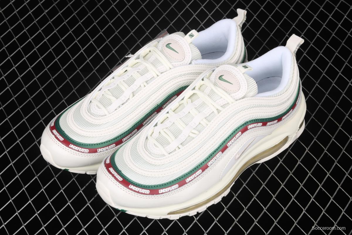 NIKE Air Max 97 Undefeated Co-signed White and Green bullet 986-100