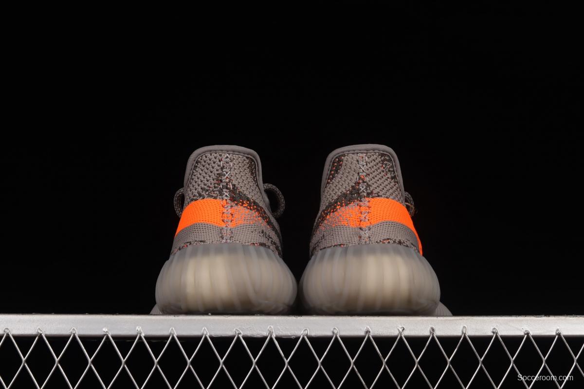 Adidas Yeezy 350 Boost V2 GW1229 Grey Orange Starry BASF Boost Original Bottom