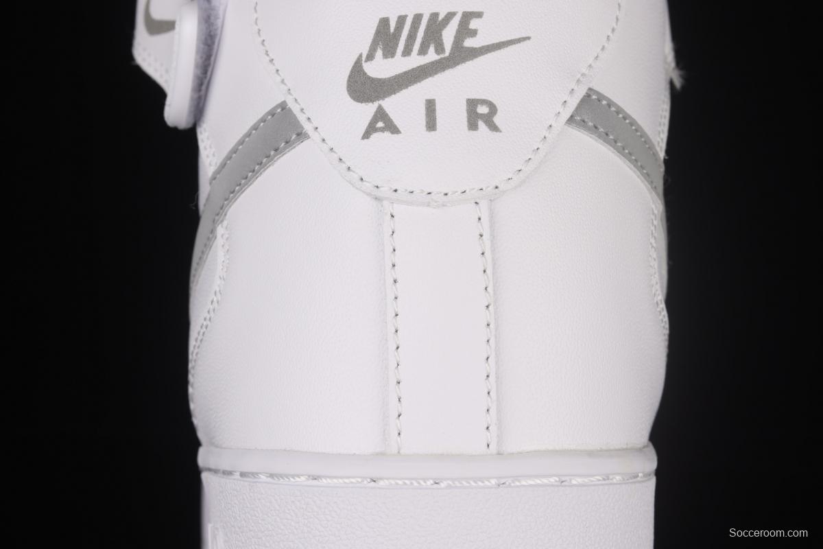 NIKE Air Force 1: 07 AF1 Mid UN2.0 all-white Mantian Star Zhongbang board shoes 366731-606