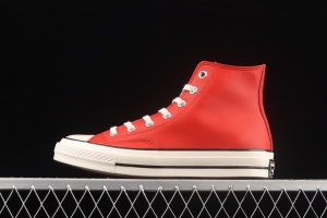 Converse 1970 S classic leather watermelon red high top casual board shoes 170370C