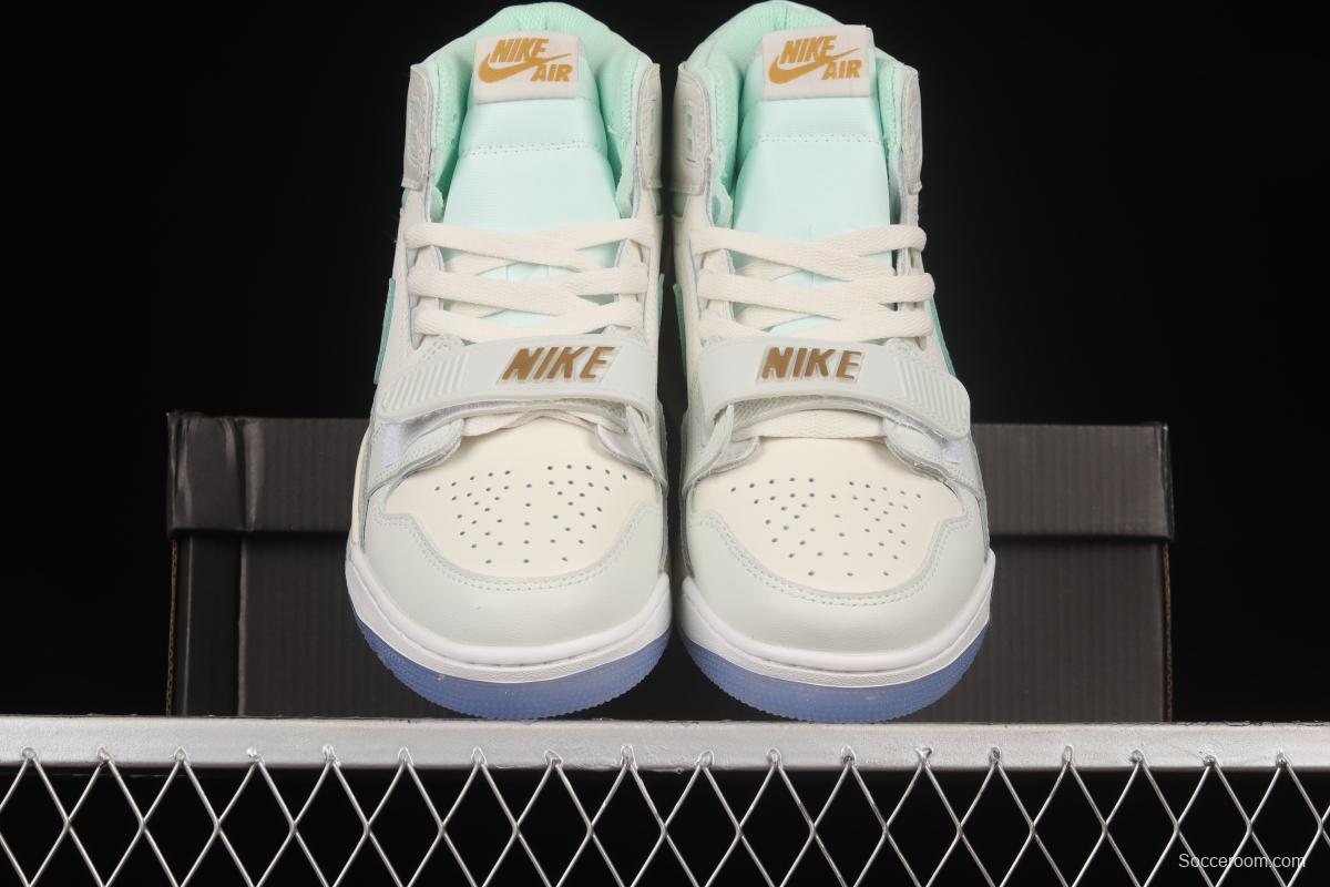 Air Jordan Legacy 312 Top Quality Mint Green Color Matching Velcro 3-in-1 Sneakers DR8486-131