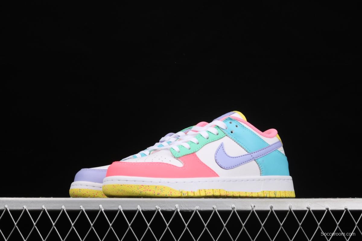 NIKE SB DUNK Low SE Candy egg / candy mandarin duck dunk series low side leisure sports skateboard shoes DD1872-100