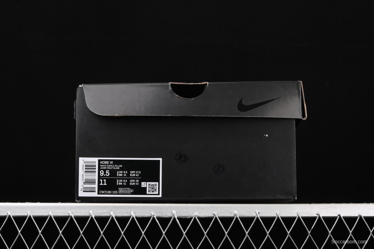 NIKE Zoom Kobe 6 Protro Kobe six generations of low-top men's basketball shoes CW2190-105