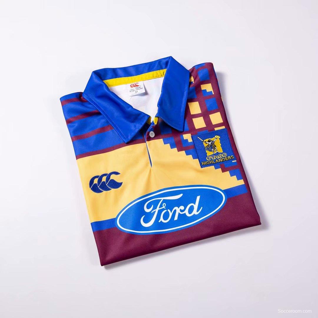 Otago Highlanders 1997-99 Men's Retro Rugby Jersey