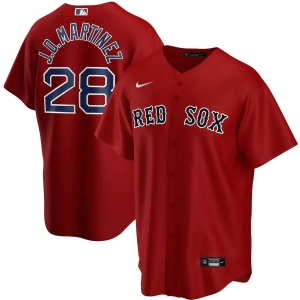 Men's J.D. Martinez Red Alternate 2020 Player Team Jersey