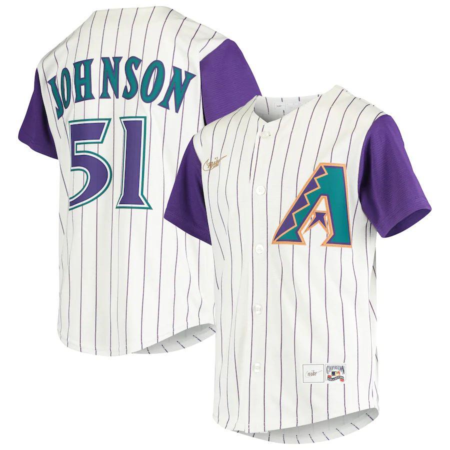 Youth Randy Johnson Cream Alternate Cooperstown Collection Player Team Jersey