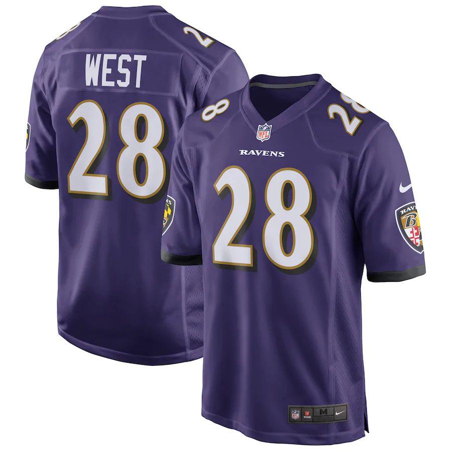 Men's Terrance West Purple Player Limited Team Jersey