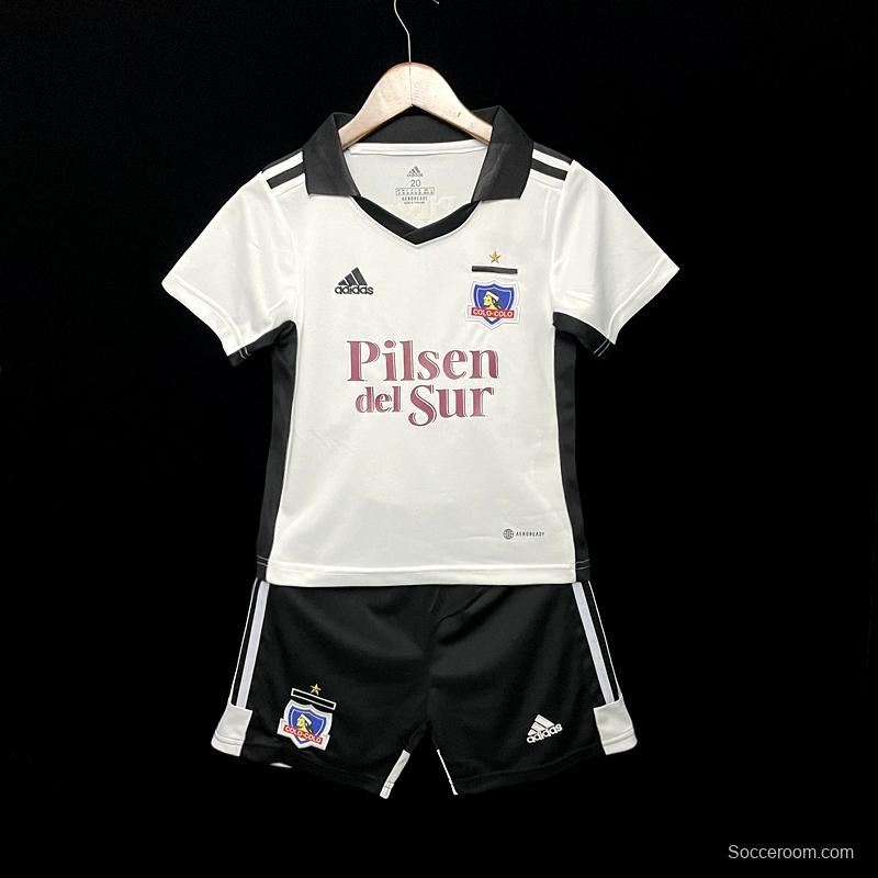 22/23 Colo Colo Home Kids 16-28 Soccer Jersey