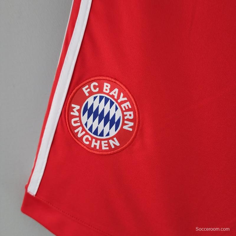 22/23 Bayern Munich Home Shorts  Soccer Jersey