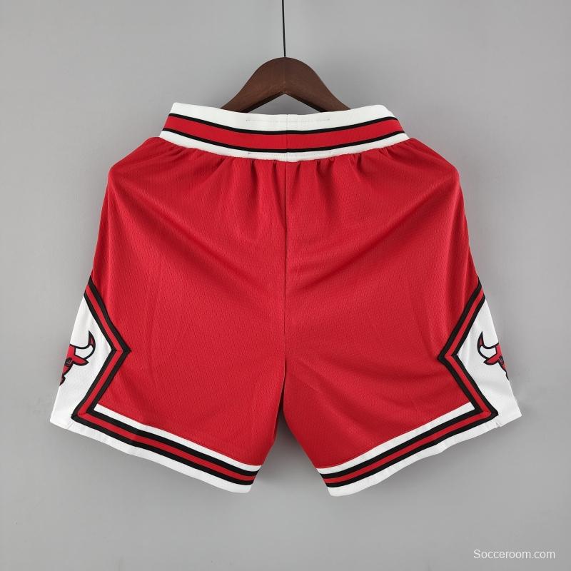 Chicago Bulls Red NBA Shorts 