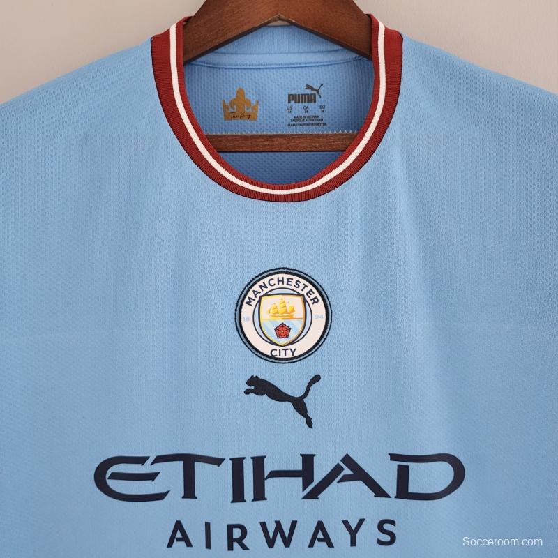 Retro 22/23 Manchester City Home Jersey