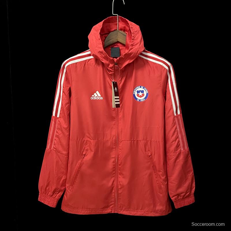 2022 Windbreaker Chile Home Soccer Jersey