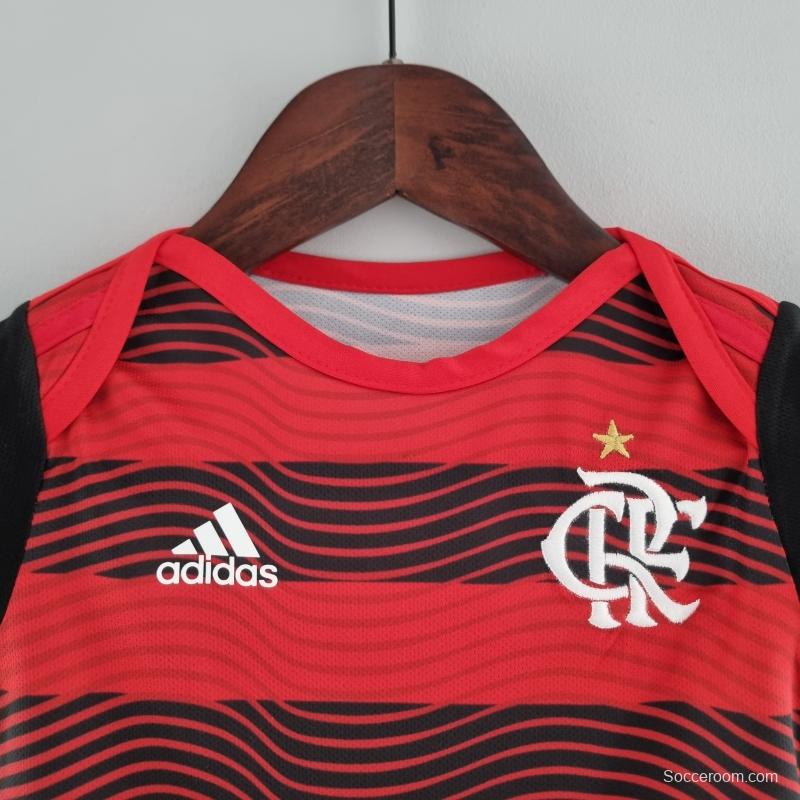 22/23 Flamengo Home Baby KM#0025 9-12 Soccer Jersey