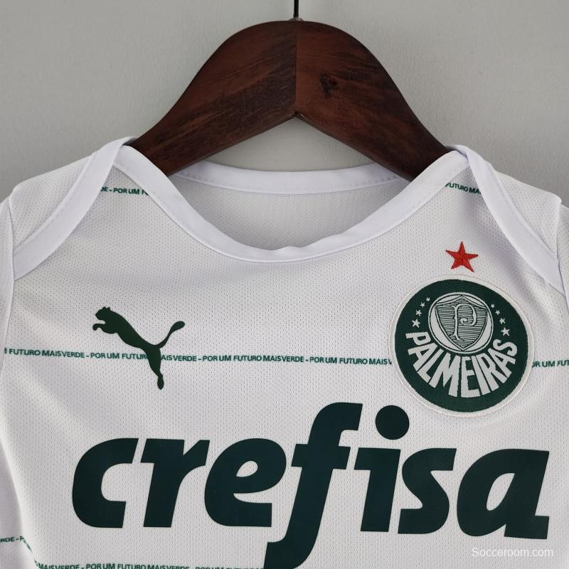 22/23 Palmeiras Away White Baby Jersey 9-12 MONTH KM#0034 9-12 Soccer Jersey