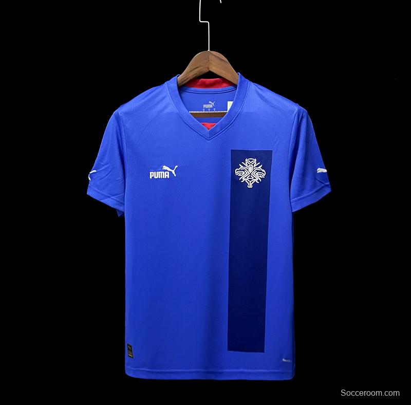 2022 Iceland Home Soccer Jersey