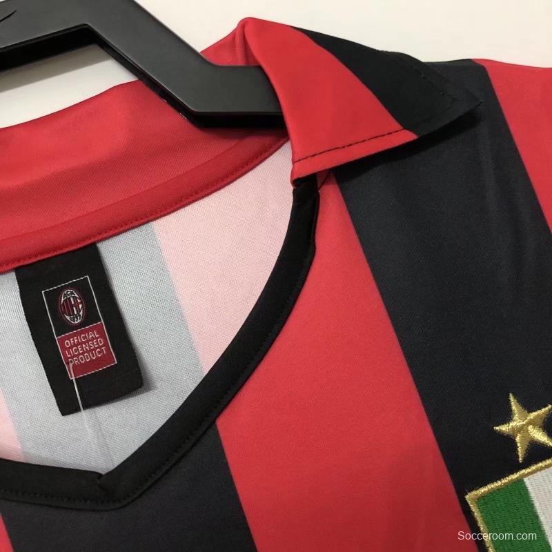 Retro 88/89AC Milan Home Soccer Jersey