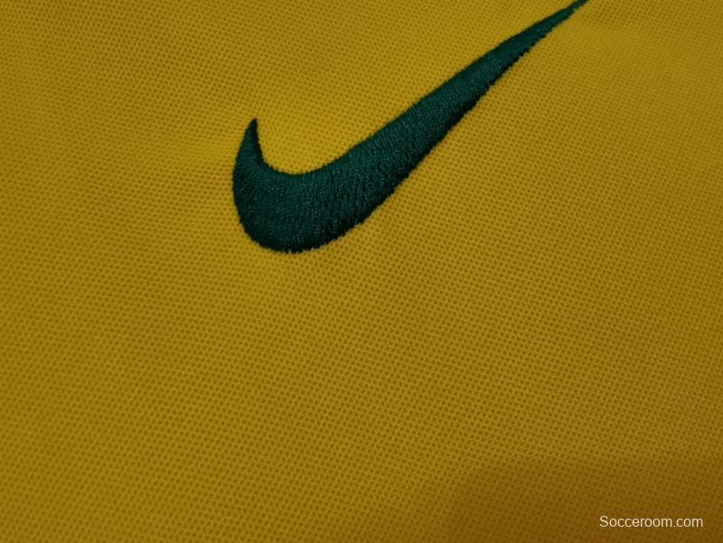 Retro 1998 Brazil Home Soccer Jersey