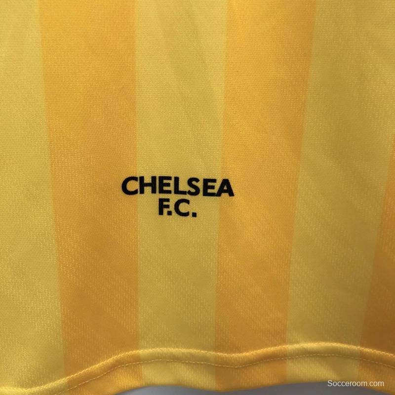 Retro 95/97 Chelsea Away Yellow Soccer Jersey