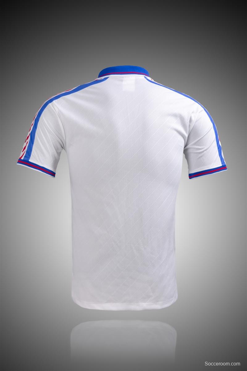 Retro 1996 Czech Republic  Away Soccer Jersey