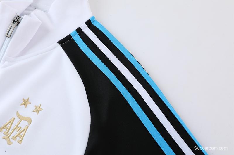 2022 Argentina White Full Zipper Tracksuit