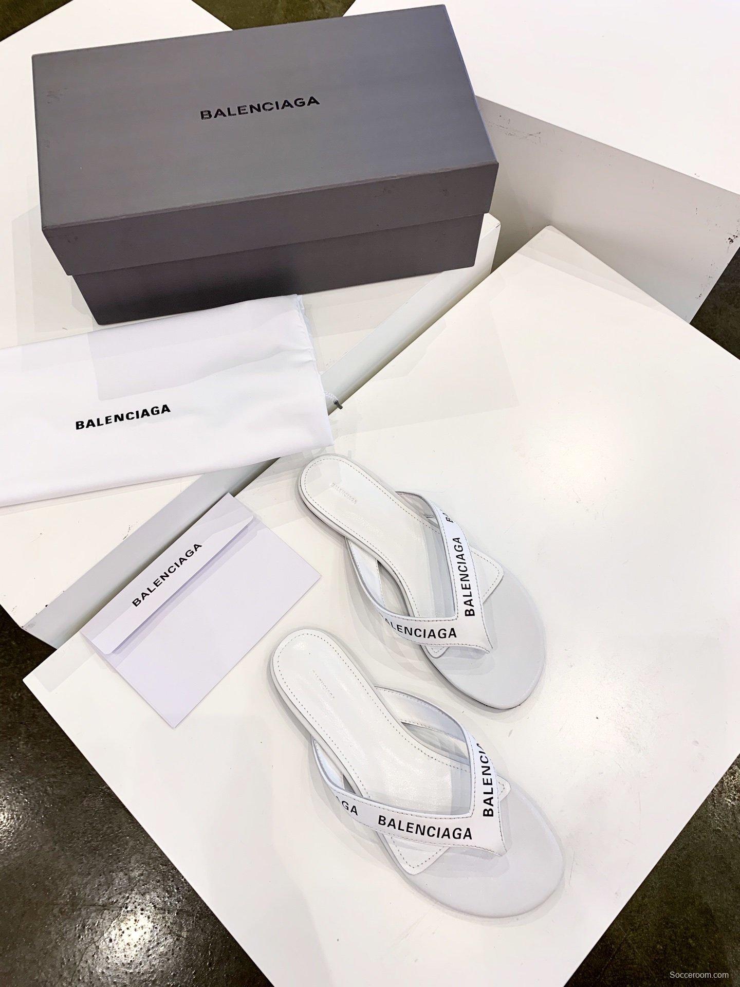 3 Color Men/Women Balenciaga Slipper White/Black/Silver