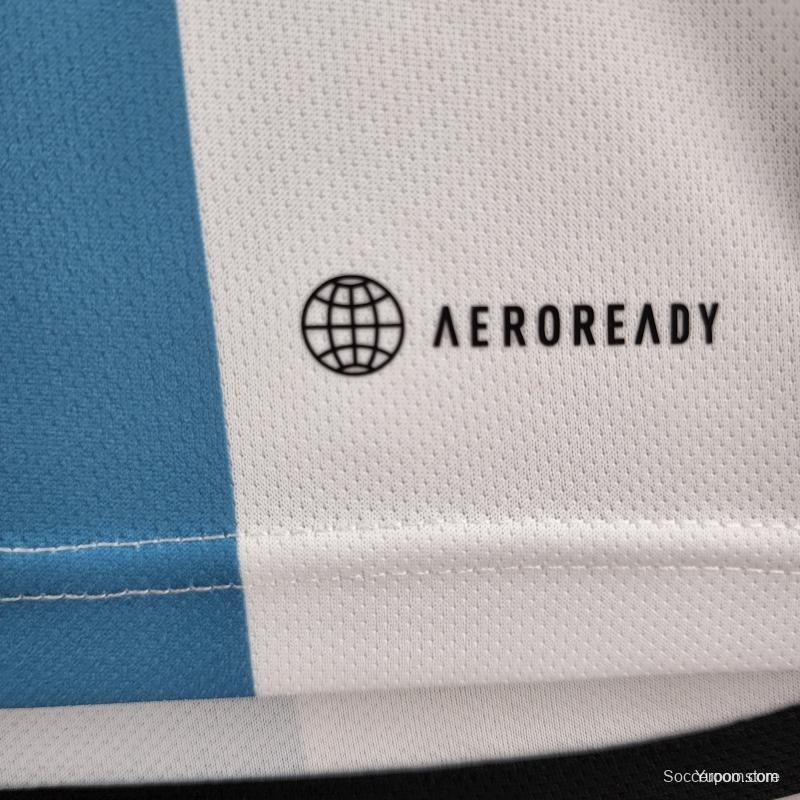 3 Stars Argentina Home Final Match Jersey