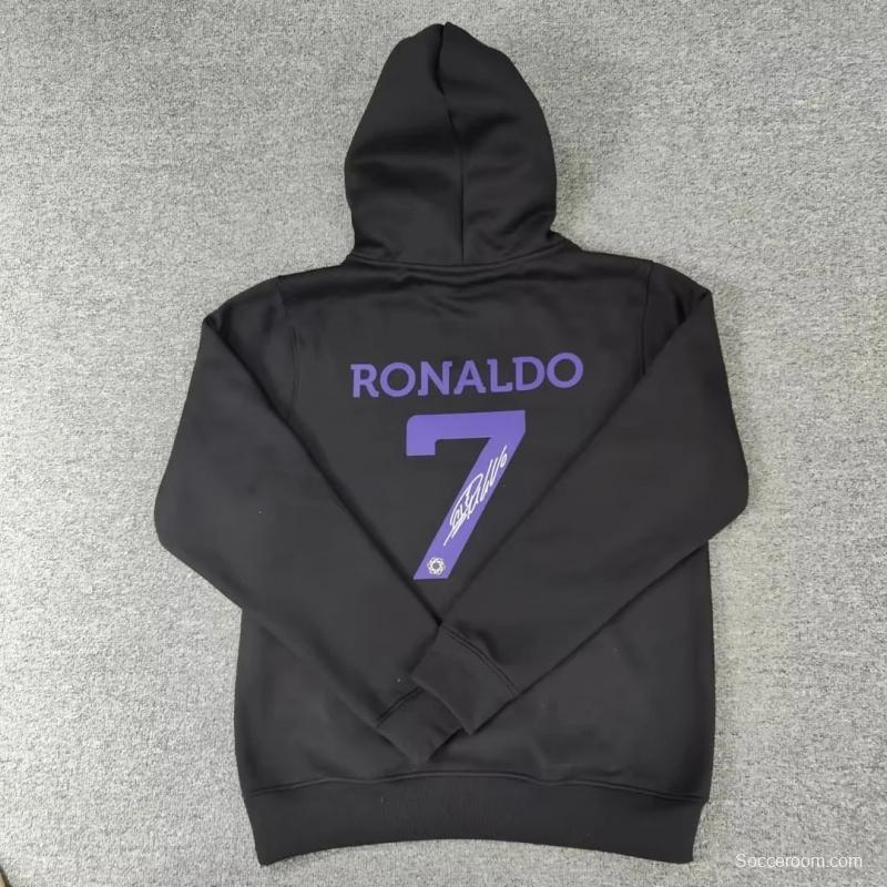 22/23 Al-Nassr FC Home CR7 Ronaldo Black Tracksuit Hoodie