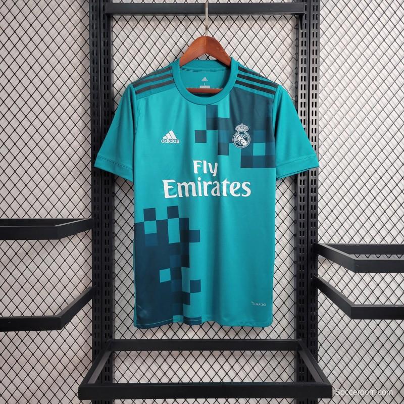 Retro 17-18 Real Madrid Third Blue Jersey