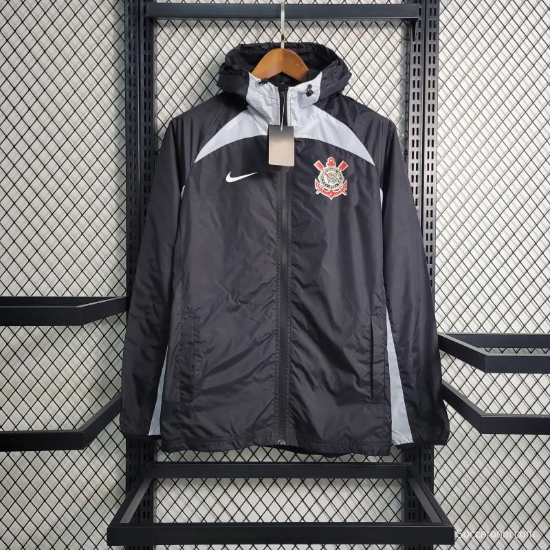 23-24 Corinthians Black Windbreaker