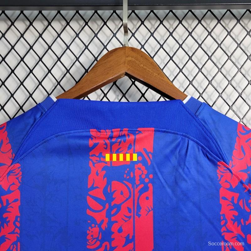 23-24 Barcelona Blue Training Jersey