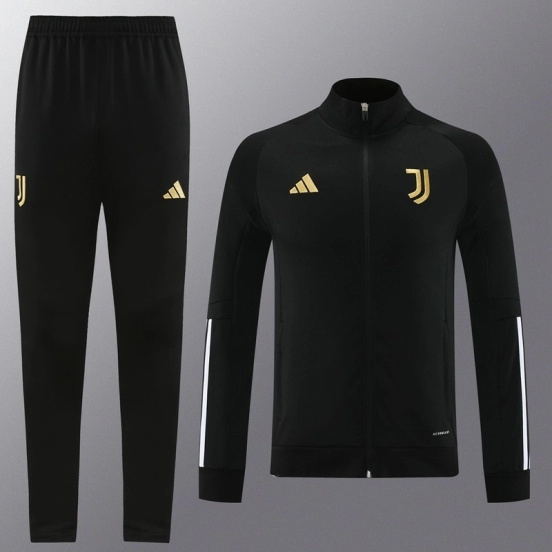 23/24 Juventus Black Full Zipper Jacket+Pants