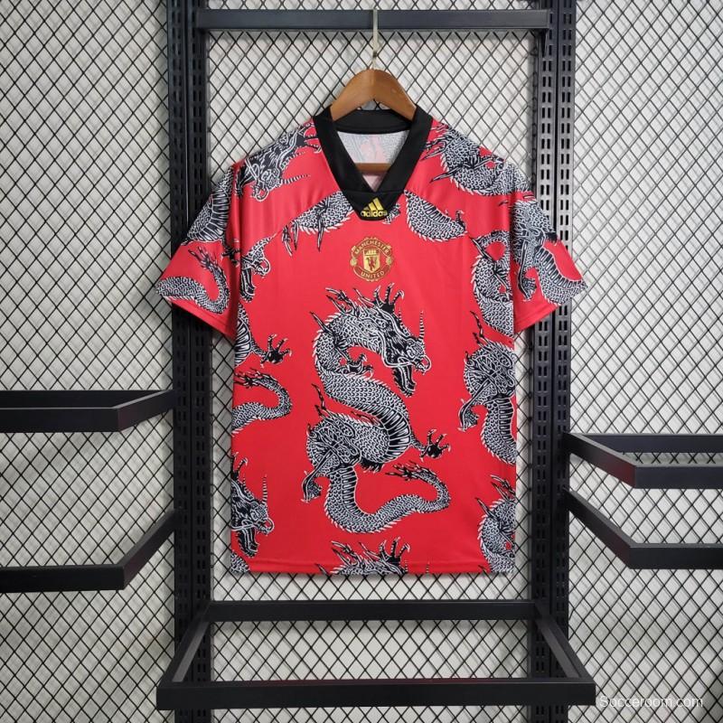 Retro 19/20 Manchester United Spring Festival China Dragon Special Edition Jersey