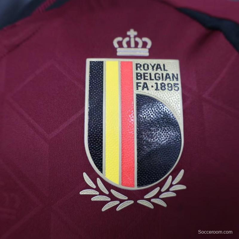 Player Version 2024 Belgium Home Jersey