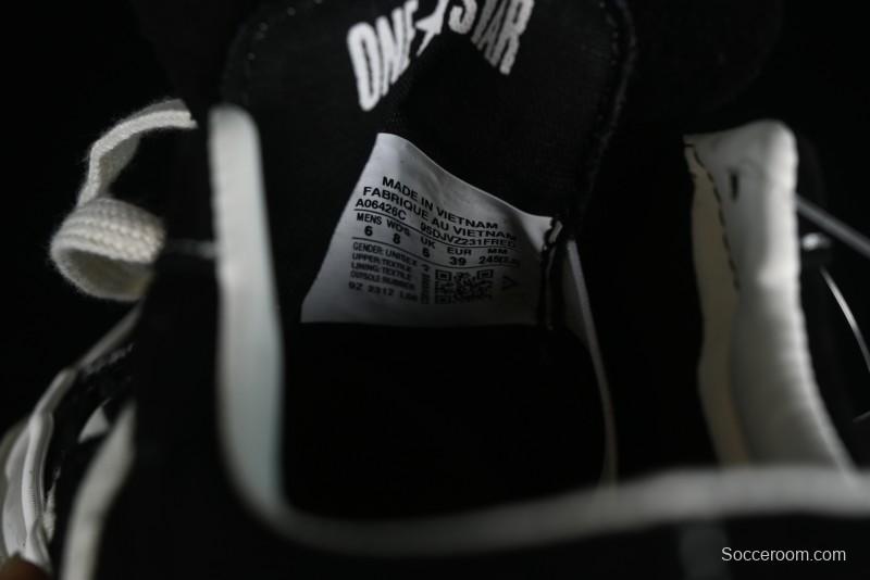 Converse One Star Academy Pro Classic Black & White One Star Retro Casual Skate Shoes - A06426C