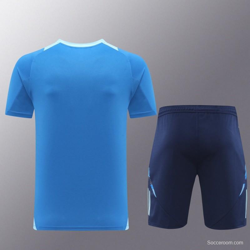 24/25 Adidas Blue Short Sleeve Jersey+Shorts