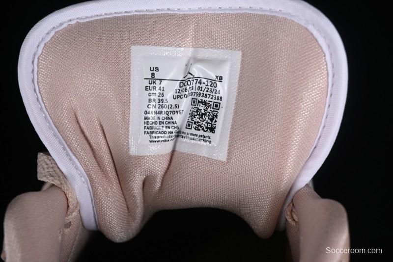 Nike Air Jordan 1 Low AJ1 White Pink Low-Top Casual Sneakers - DC0774-120